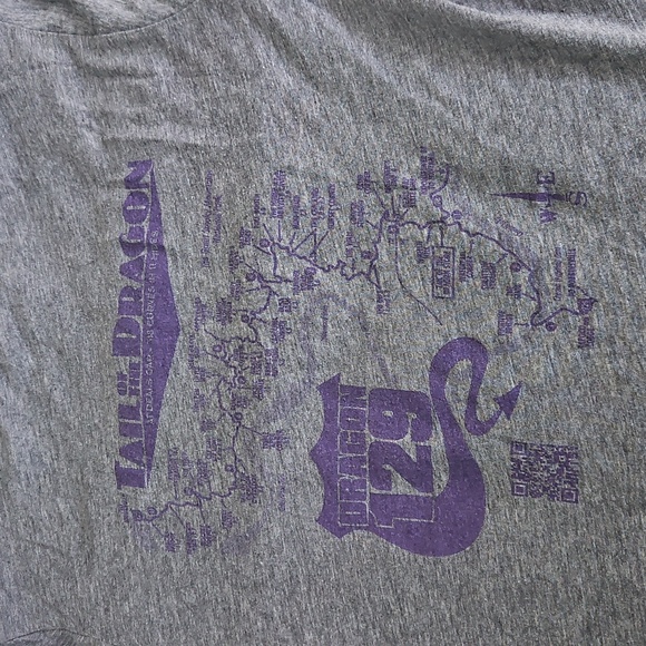 Gray T-Shirt with Purple Deals Gap Graphic - Picture 3 of 4